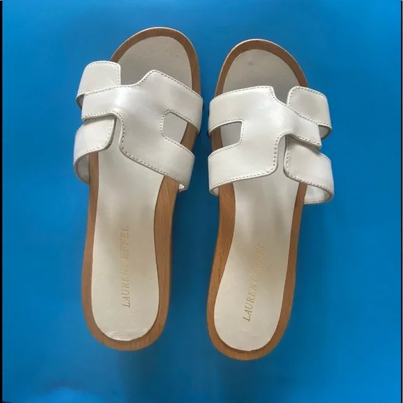 White Women's Sandals - Picture 9 of 11